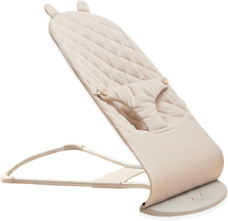 Gembebe Linen Bouncer Cover – Compatible with BabyBjorn Bouncer, 100% Korea-Made Linen, CPSIA Tested, Machine Washable (Cover Only) - Image 2